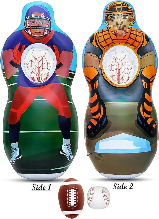 ImpiriLux Inflatable 5 Foot Tall Double Sided Football