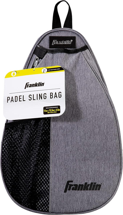Franklin Sports Padel Bag - Men's + Women's Paddle Tennis Padel Sling Bag Backpack - Adjustable Size Equipment Bag for Padel + Paddle Tennis