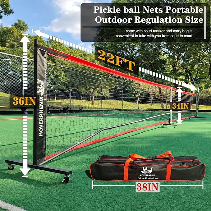 Pickleball Net for Driveway 22 FT 4, Outdoor
