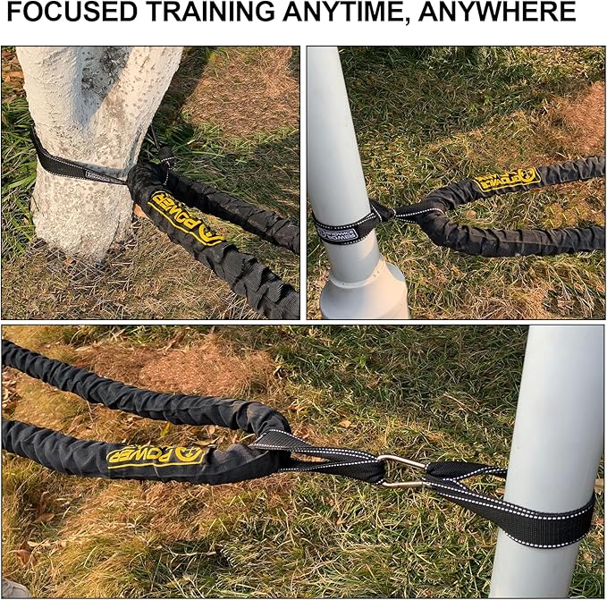 POWER GUIDANCE Battle Rope 1.5/2 Inch 30, 40, 40, 50Ft 50Ft Length