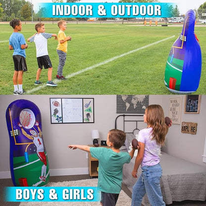Inflatable Quarterback Football Target Toss Party Game