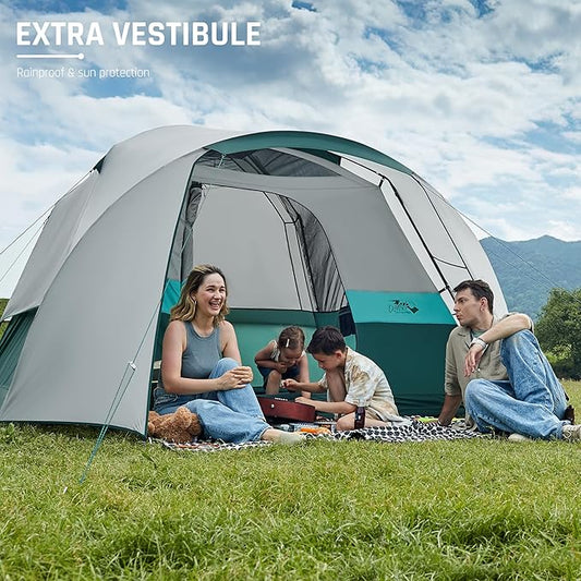 6/8/10/11 Person Camping Tent with Porch