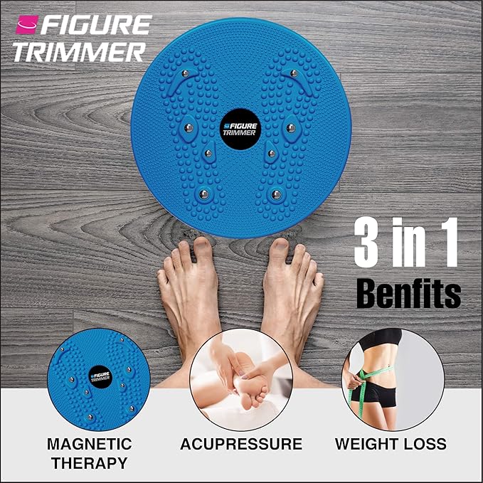 Core Abs Twister Board - 12-inch Waist Sculptor 8 Magnets
