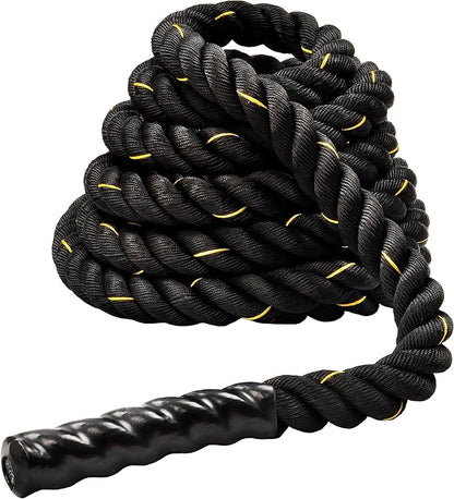 Signature Fitness Battle Rope 1.5Inch 2 Inch Diameter 30 FT, 40 FT, 50 FT