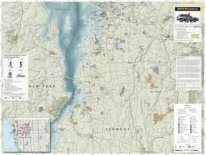 Burlington Vermont Outdoor Adventure Map
