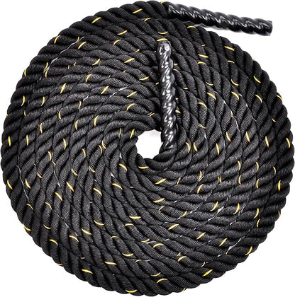 Signature Fitness Battle Rope 1.5Inch 2 Inch Diameter 30 FT, 40 FT, 50 FT